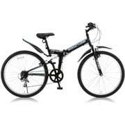 折りたたみ自転車 Raychell(レイチェル) 26型 外装6段変速 ブラック MTB-266R