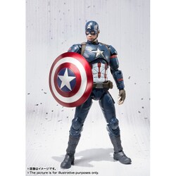 バンダイ BANDAI S.H.Figuarts(フィギュアーツ) キャプテン・アメリカ（シビル・ウォー） [MARVEL（マーベル）  シビル・ウォー/キャプテン・アメリカ 全高約150mm 塗装済可動フィギュア] 通販【全品無料配達】 - ヨドバシ.com