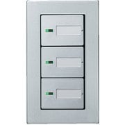ラフィーネアシリーズ埋込ほたるトリプルスイッチB 片切 ウォームシルバー WTP50513SP