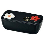 Cool Bento 一段 黒華文様梅 52536