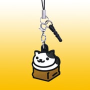 RM-4522 [ねこあつめ 3WAYラバーストラップ3 しろくろさん ダンボール小]