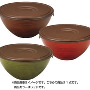 蓋付サラダボール Mmokume レッド 55455
