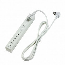 スリムタップ5個口1.5m 集中SW WL-SW5015B(W)