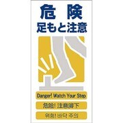 1146-1113-08 [GCE‐8 4ヶ国語入り安全標識 危険足もと注意]