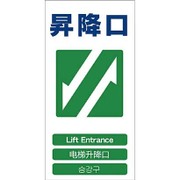 1146-1113-21 [GCE‐21 4ヶ国語入り安全標識 昇降口]