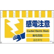 1146-8500-13 [NTW4L-13 4ヶ国語入りタンカン標識ワイド 感電注意]