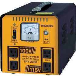 TPT-30BD [変圧器 ポータブルトランス 30A 3kVA 降圧・昇圧兼用型]