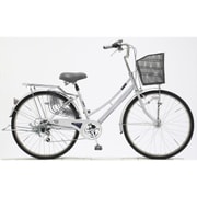シティサイクル PROTECTIA(プロテクティア266S) TMJシリーズ(ノーパンク) 26型 外装6段変速 メタリックシルバー TMJ66S 26 919