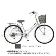 シティサイクル PROTECTIA(プロテクティア276ST) TTJシリーズ 27型 外装6段変速 ツヤケシブラック TTJ76S 27 102