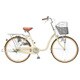 シティサイクル リーセス24U 24型 変速なし ブロックライト ミルクホワイト TLU4B 24 592
