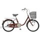 シティサイクル リーセス20 20型 変速なし LEDオートライト マルーン TL20SC 20 485