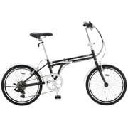 折りたたみ自転車 FOLDING DP780 20型 外装7段変速 半ツヤブラック DP780 COMPACT OD207B 20-1.2HE 165
