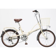折りたたみ自転車 ASTERISK.(アスタリスク206) ver.2016 20型 外装6段変速 ミルクホワイト OCS206 20-1.75 592