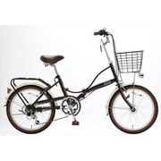 折りたたみ自転車 ASTERISK.(アスタリスク206) ver.2016 20型 外装6段変速 ダークブラウン OCS206 20-1.75 702