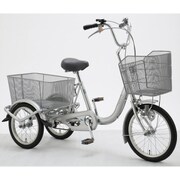 三輪自転車 三輪車カナリィ18 前18/後16型 変速なし メタリックシルバー LW18T 18-1.75 919
