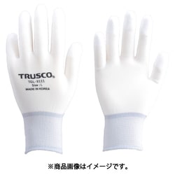 TGL311110PM [ナイロン手袋PU指先コート M 10双入 ホワイト]