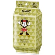 30枚入 スコッティ ノンアルコール除菌ウェットティシュー ディズニー ミニー