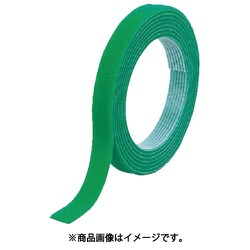 マジックバンド結束テープ 両面 幅10mm×長さ5m 緑 MKT-10V-GN