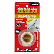超強力両面テープ 多用途薄手 15mm×1.5m ホワイト T4530