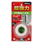 超強力両面テープ 塩化ビニル用 20mm×1.5m ホワイト T4581