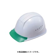 1610JZVV3W3J [エアライト搭載ヘルメット 通気孔付き PC製・透明ひさし型 ホワイト]