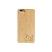 iPhone6s Plus/6 Plus ムーミンナチュラルウッドハードケース ニョロニョロ/メイプルウッド [iPhone 6s Plus/6 Plus 用ケース]