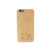 iPhone6s Plus/6 Plus ムーミンナチュラルウッドハードケース ムーミン一家/メイプルウッド [iPhone 6s Plus/6 Plus 用ケース]