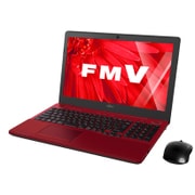 LIFEBOOK AHシリーズ AH53/X 15.6型ワイド/Core i7-6700HQ/メモリ 8GB/HDD 1TB/ブルーレイディスクドライブ/Windows 10 Home 64ビット/Office搭載/ルビーレッド FMVA53XR