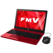 LIFEBOOK AHシリーズ AH42/X 15.6型ワイド/Celeron 3205U/メモリ 4GB/HDD 1TB/DVDスーパーマルチドライブ/Windows 10 Home 64ビット/Office搭載/ルビーレッド FMVA42XR
