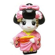 日本のおみやげマグネット 舞妓 桃