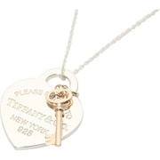 TIFFANY RTT ハート キー ペンダント 16in SS/RUBEDO 30971531