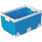 79102-FNS40L-LB [折畳み FNSコンテナ プラダン SWコーナー 40L ライトブルー]