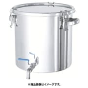 CTHV-24 [ステンレスタンク ストレート密閉タンク(ボールバルブ付) 10L]