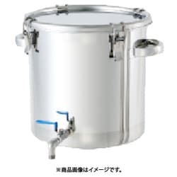 CTHV-36 [ステンレスタンク ストレート密閉タンク(ボールバルブ付) 36L]