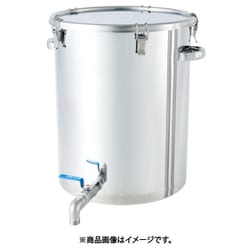 CTHV-47H [ステンレスタンク ストレート密閉タンク(ボールバルブ付) 100L]