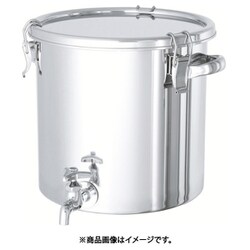 CTH-W-18 [ステンレスタンク ストレート密閉タンク(蛇口付) 4L]