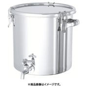 CTH-W-27 [ステンレスタンク ストレート密閉タンク(蛇口付) 15L]