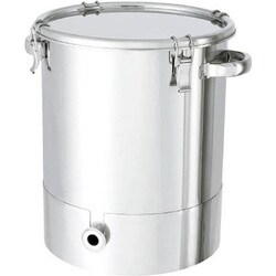 KTT-CTH-43 [ステンレスタンク片テーパー型クリップ式密閉容器 65L]
