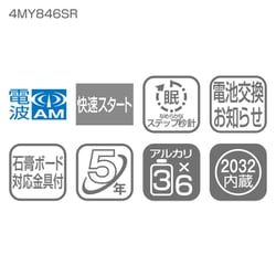 ヨドバシ.com - リズム時計 4MY846SR05 [高感度電波時計 スリー