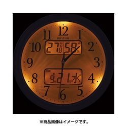 RHYTHM リズム 電波掛け時計 ピュアカレンダーM617SR【4FY617SR23】
