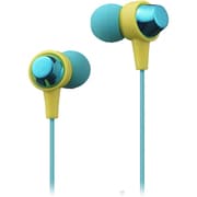 カナル型ヘッドホン「+FiT」シリーズ グリーン×イエロー MXH-C110MXGY
