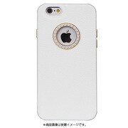 I6SPM09-WH [iPhone 6s Plus 2in1メタルバンパーキックスタンドPUレザーケース 白]