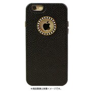 I6SPM09-BK [iPhone 6s Plus 2in1メタルバンパーキックスタンドPUレザーケース 黒]