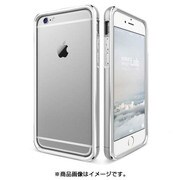 iPhone 6 Plus/6s Plus対応 [IRON Bumper アルミ×TPU ハイブリッドバンパー ライトシルバー/ホワイト]