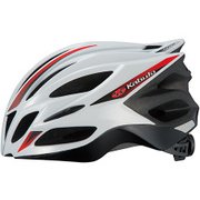 サイクリングヘルメット TRANFI ホワイトレッド L/XL