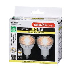 ヨドバシ.com - ヤザワ Yazawa ハロゲン形LED電球 電球色 60度 2