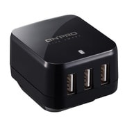USB-ACトラベル超急速充電アダプタ ブラック OP-UC-3PW-BK
