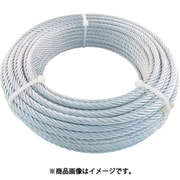 JWM-6S10 [JIS規格品メッキ付ワイヤロープ 6×19 Φ6mm×10m]