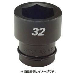 3/4WS-36 [インパクト ショート ソケット 差込角19mm 対辺36mm]