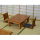 WZ-008 [1/12 檜の座卓と座椅子のセット]